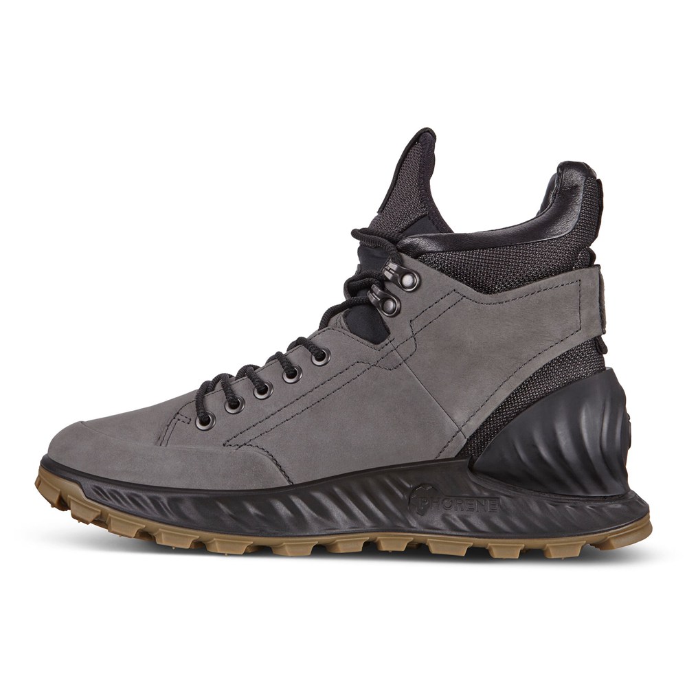 Tenis De Montaña Hombre - ECCO Exostrike Hydromax - Grises Oscuro - YXF614983